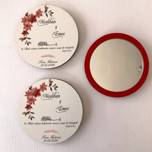 Yuvarlak Ahşap Ayna - AAY102