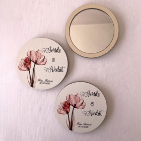 Yuvarlak Ahşap Ayna - AAY103