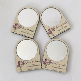 Oval Ahşap Ayna - AAO101