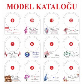 Oval Ahşap Ayna - AAO101