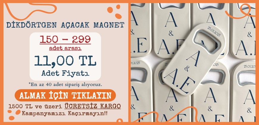 Dikdörtgen Açacak Magnet