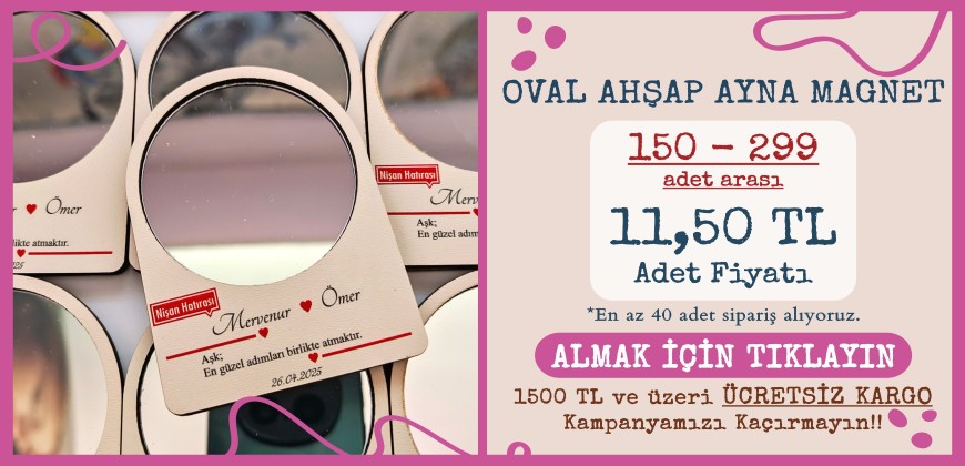 Oval Ahşap Ayna
